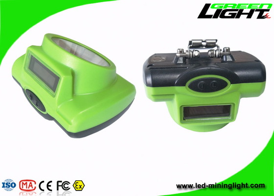 Luce senza cordone della lampada di cappuccio LED del faro 6.4Ah di colore verde 15000lux di capacità ricaricabile della batteria SOS per sicurezza dei minatori