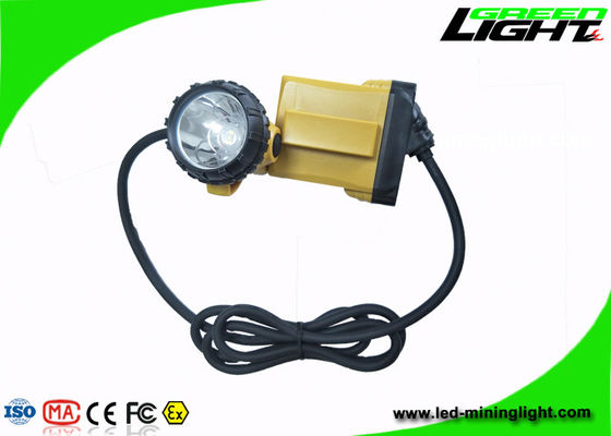 Luce di estrazione mineraria della luce abbagliante LED, faro di estrazione mineraria del LED con il grande pacchetto della batteria di capacità