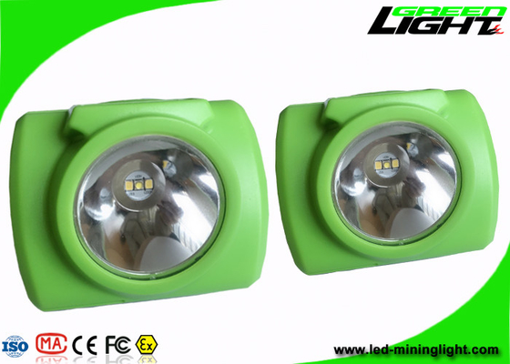 Colore verde protetto contro le esplosioni 3.7V dei minatori di sicurezza ricaricabile senza cordone del faro