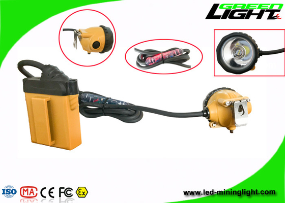 La leggerezza di altezza ha condotto i minatori leggeri, il faro ricaricabile IP68 dei minatori 25000lux