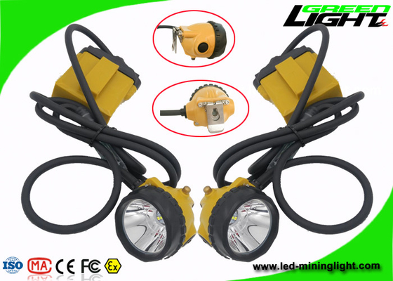 Luci estraenti ricaricabili del casco LED della prova 25000lux dell'acqua IP68 con capacità 10.4Ah