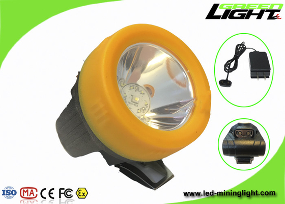 3.7V le luci ricaricabili del casco LED, minatori ricoprono il materiale senza cordone dell'ABS delle lampade