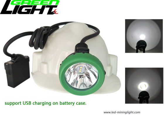 Tipo faro ricaricabile dei minatori, carico di SAGGEZZA di USB di sostegno del cappuccio di estrazione mineraria del LED