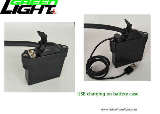 Tipo faro ricaricabile dei minatori, carico di SAGGEZZA di USB di sostegno del cappuccio di estrazione mineraria del LED