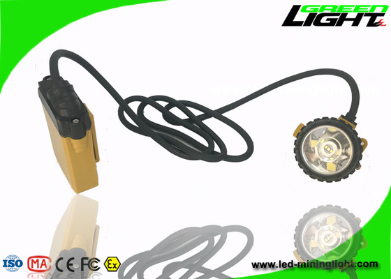 cicli esplosivi 1200 della batteria della luce IP68 del casco per minatore di luminosità 25000lux anti
