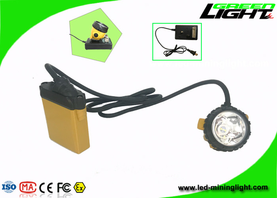 cicli esplosivi 1200 della batteria della luce IP68 del casco per minatore di luminosità 25000lux anti