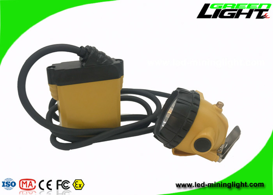 cicli esplosivi 1200 della batteria della luce IP68 del casco per minatore di luminosità 25000lux anti