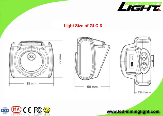 Luci ausiliarie leggere principali 13000lux della lampada di cappuccio dei minatori di sicurezza LED quella sotterranea due