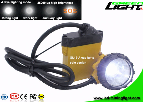 25000 luci di Lux Rechargeable Underground Coal Mining impermeabilizzano il supporto SOS di corrente di carica 2A