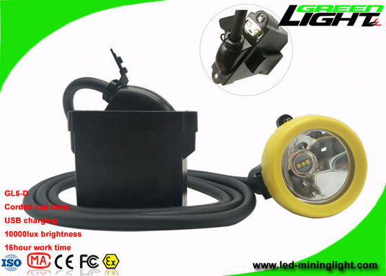 Il cappuccio estraente legato con corde del LED accende 10000 lux USB che fa pagare la lampada che di sostegno 18 ore funzionano il tempo