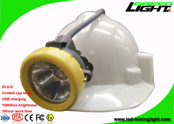 Luminosità capa gialla/verde di cappuccio della lampada del caricatore estraente legato con corde di USB dell'incastonatura 10000lux