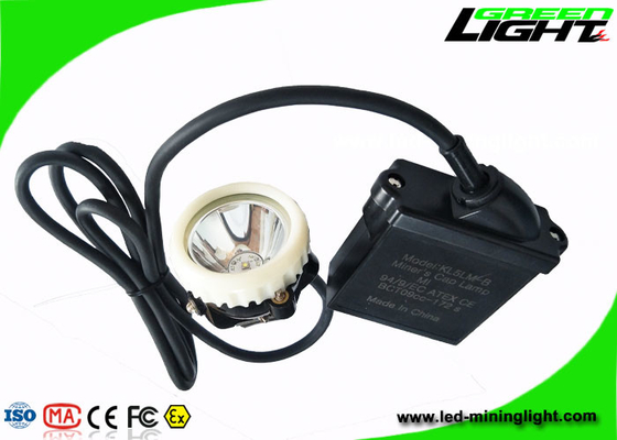 Luce 10000lux 6,6 ricaricabili del casco per minatore IP67 ah per industria mineraria