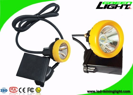 Batteria leggera di estrazione mineraria IP68 10000lux 6.6Ah di Cree Source LED con il bottone del silicio