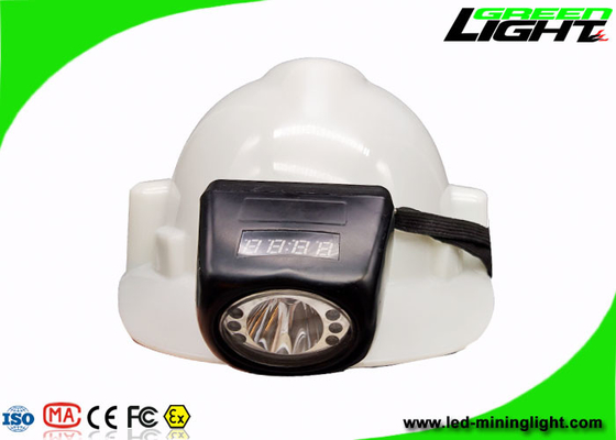 Il casco di estrazione mineraria dello schermo di Digital accende IP68 leggero portatile 8000lux senza cordone
