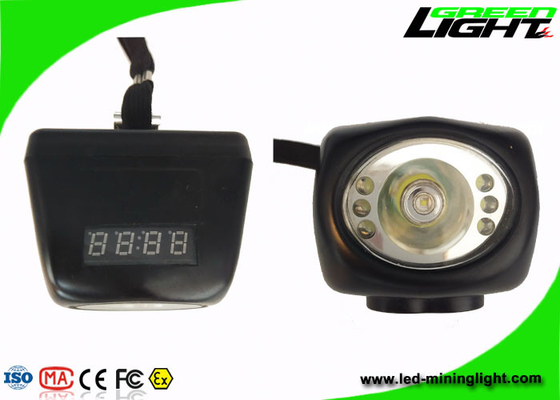Il casco di estrazione mineraria dello schermo di Digital accende IP68 leggero portatile 8000lux senza cordone