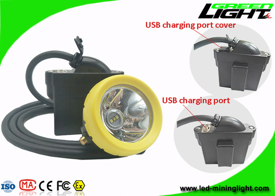 Faro ricaricabile sotterraneo leggero di estrazione mineraria di 10000 Lux Brightness LED con il carico di USB