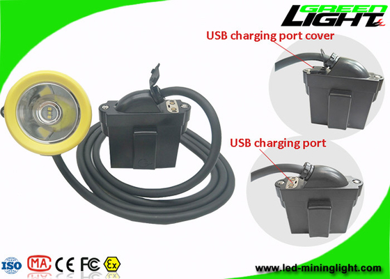 Faro ricaricabile USB dei minatori del casco che incarica 1.67W di forte luminosità