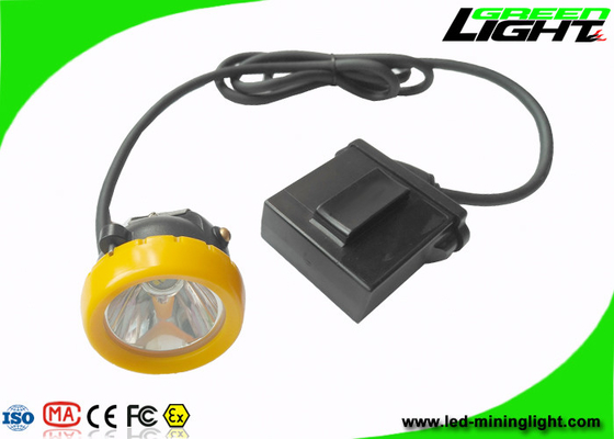 Anti luminosità esplosiva della lampada di cappuccio dei minatori principali 10000lux con la funzione d'avvertimento di potere basso