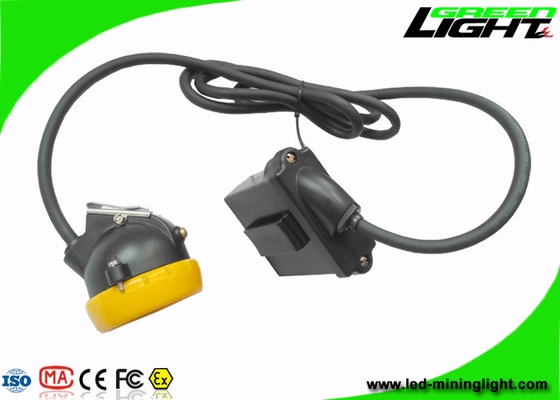Lampada di cappuccio dei minatori principali IP68 10000lux 7.8Ah Li - cappuccio di Ion Battery With Silicon Button