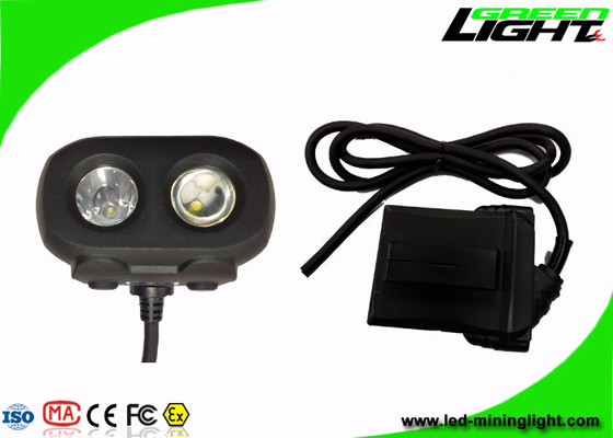 Modanatura sparato IP68 del faro del casco di estrazione mineraria del fascio doppio OLED 15000lux doppio