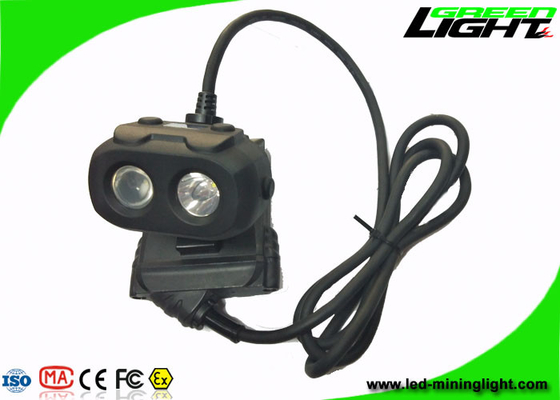 Il cappuccio di estrazione mineraria del fascio doppio LED accende la batteria Matetial antistatico di 15000lux 10.4Ah Panasonic