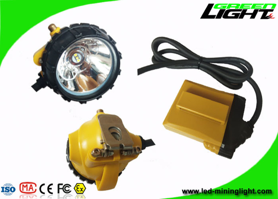 Luce abbagliante carboniera del casco 10.4AH IP68 25000lux delle luci del cappuccio con il caricatore 2A