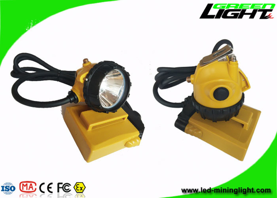 Luce abbagliante carboniera del casco 10.4AH IP68 25000lux delle luci del cappuccio con il caricatore 2A