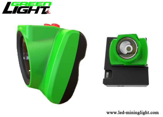 L'alta luminosità 25000lux ha condotto il materiale verde impermeabile della lampada di minatori ABS/PC resistente agli urti