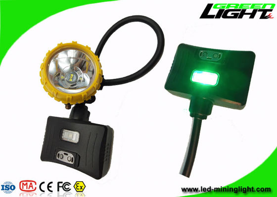 Batteria SOS 15000lux della luce 6.8Ah della testa di estrazione mineraria della luce abbagliante con la tazza d'accensione di alluminio