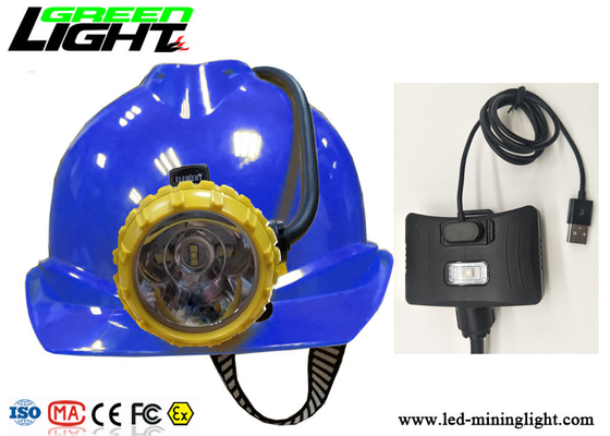 Modi di illuminazione legati con corde di Cap Lamp 15000lux 4 del minatore dei semi con la lampada d'avvertimento di potere basso posteriore