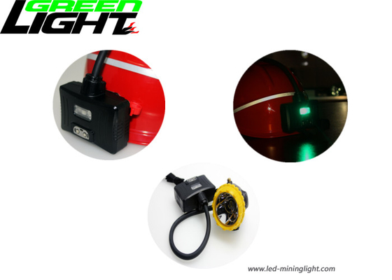 Modi di illuminazione legati con corde di Cap Lamp 15000lux 4 del minatore dei semi con la lampada d'avvertimento di potere basso posteriore