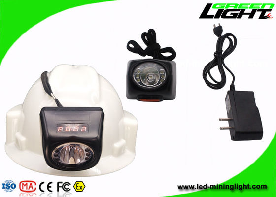 Luminosità di piccola dimensione della lampada di cappuccio dei minatori del LED 8000LUX 221lum con lo schermo di Digital