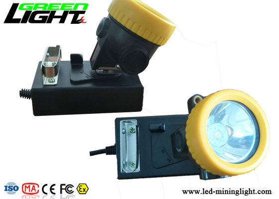 Materiale impermeabile ricaricabile dell'ABS di luminosità IP68 della lampada 5000lux del casco dei minatori