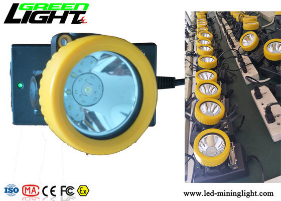 Materiale impermeabile ricaricabile dell'ABS di luminosità IP68 della lampada 5000lux del casco dei minatori