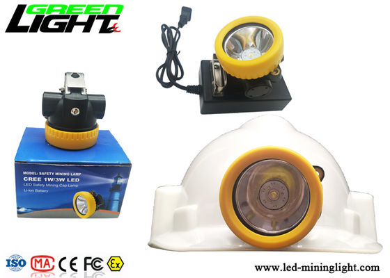 Capacità di piccola dimensione leggera della batteria della lampada di cappuccio dei minatori del LED 5000lux 2.2Ah