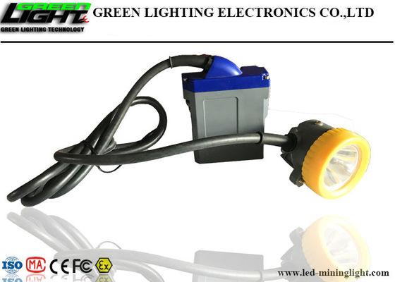 La lampada di cappuccio dei minatori di CREE Chips LED 15000lux adotta la batteria al litio ricaricabile 6.6Ah