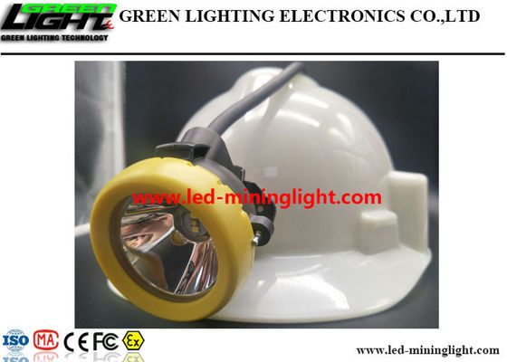 Litio leggero Ion With Silicon Button Cap della lampada di cappuccio dei minatori del LED 10000lux 7.8Ah
