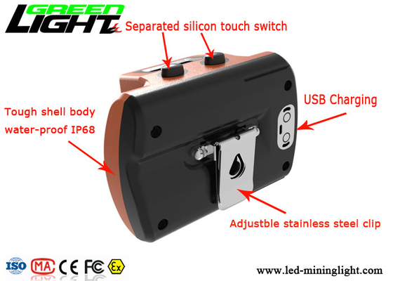 Forte CE duro eccellente della lampada 3.7v Shell Body del casco dei minatori 18000lux diplomato