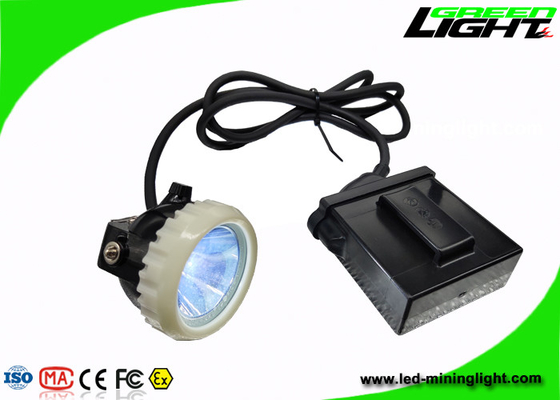 il casco di estrazione mineraria di luminosità 4000lux ha condotto le luci ad alta intensità con la lunghezza di cavo su misura