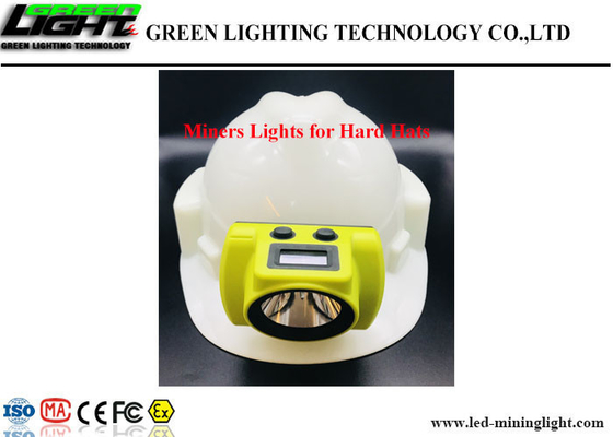 Capacità della batteria della lampada di cappuccio dei minatori dei caschi LED IP68 6.8Ah con lo schermo di OLED