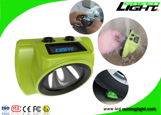 Lo schermo di Oled ha condotto la batteria al litio 6.8Ah 18000lux delle luci del casco di estrazione mineraria del faro