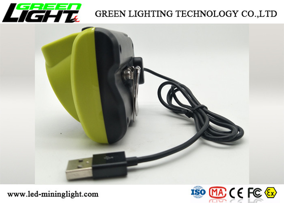 385lum luminosità di capacità della batteria del materiale 6800mA dell'ABS della lampada di cappuccio dei minatori del CREE LED alta