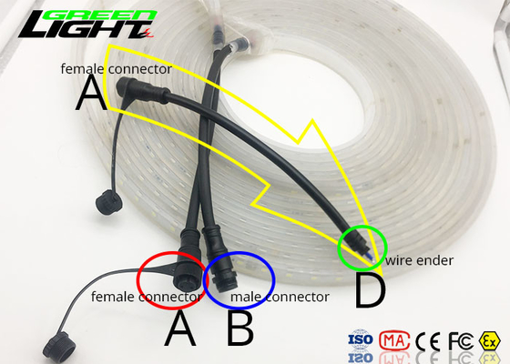 Bassa tensione principale flessibile impermeabile bianca luminosa SMD 5050 delle lampade fluorescenti 50/60 di hertz