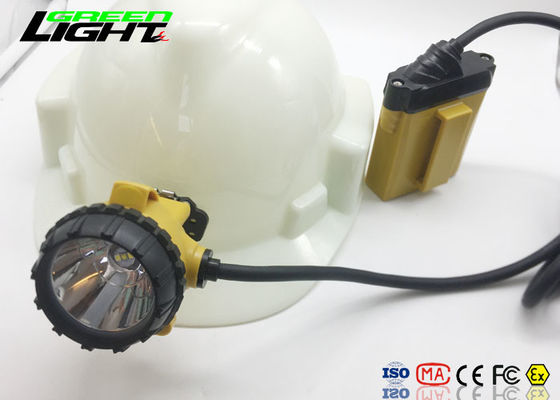 Durata di vita della batteria lunga luminosa di alluminio della lampada 25000lux del casco della luce del cappello dei minatori delle miniere di carbone