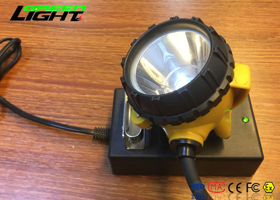 Durata di vita della batteria lunga luminosa di alluminio della lampada 25000lux del casco della luce del cappello dei minatori delle miniere di carbone