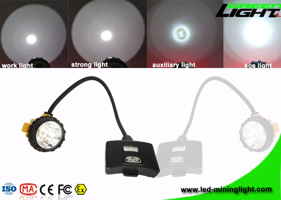 alto potere 1.7W Ip68 delle luci del cappuccio di estrazione mineraria della batteria di 6.8Ah Panasonic per i caschi