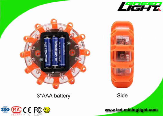 Traffico ricaricabile leggero di plastica del chiarore della strada di USB 3 LED di avvertimento del disco LED di emergenza
