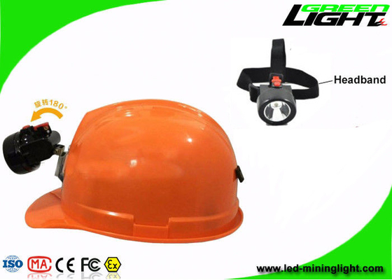Il casco pericoloso di estrazione mineraria di posizioni accende le lampade di cappuccio con le luci ausiliarie