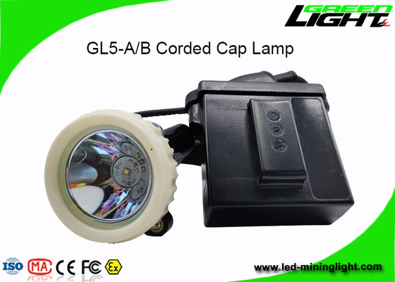 Luce abbagliante ricaricabile della lampada di cappuccio dei minatori della batteria LED dello ione di Li 10000lux per il tunnel