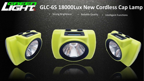 Lo schermo di OLED 18000 LUX ha condotto la lampada di cappuccio senza cordone di estrazione mineraria